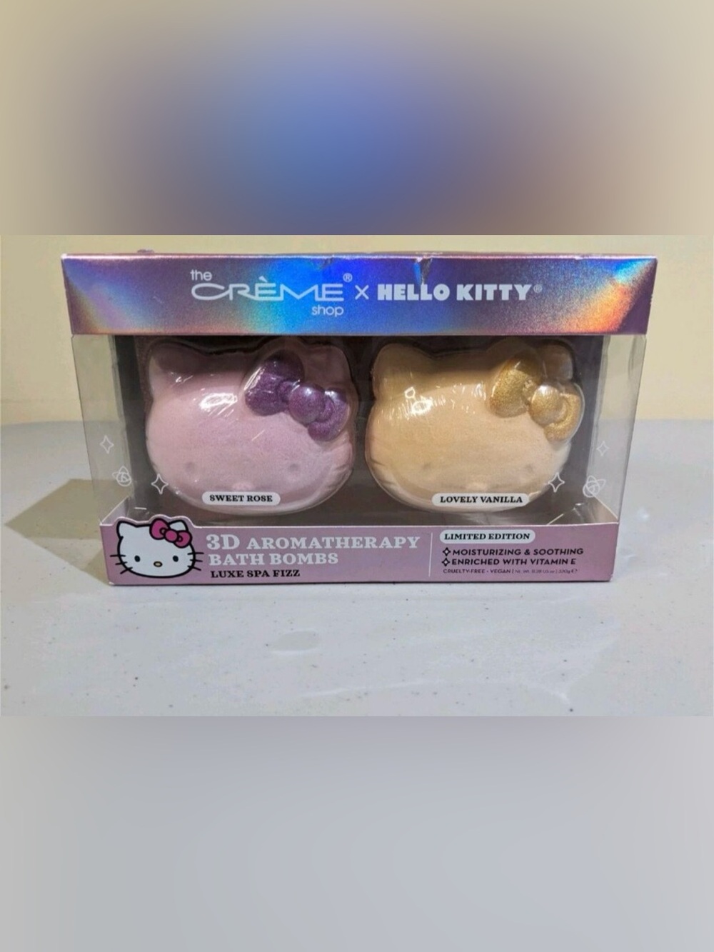 The Crème Shop limited edition 3D Aromatherapy Hello Kitty Bath Bomb Duo